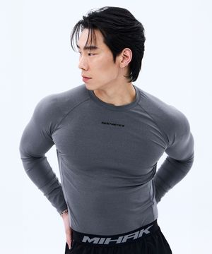 에스테틱 액티브 롱 슬리브 (GRAY)
