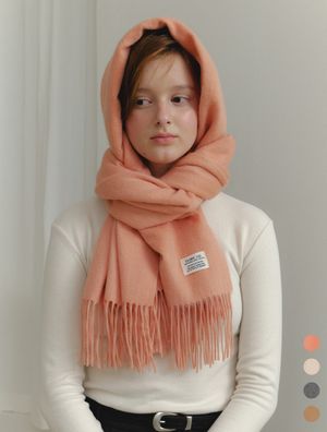 Soft wool long muffler - (4color)