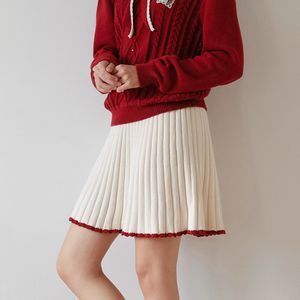 Cest_Knit a-line skirt