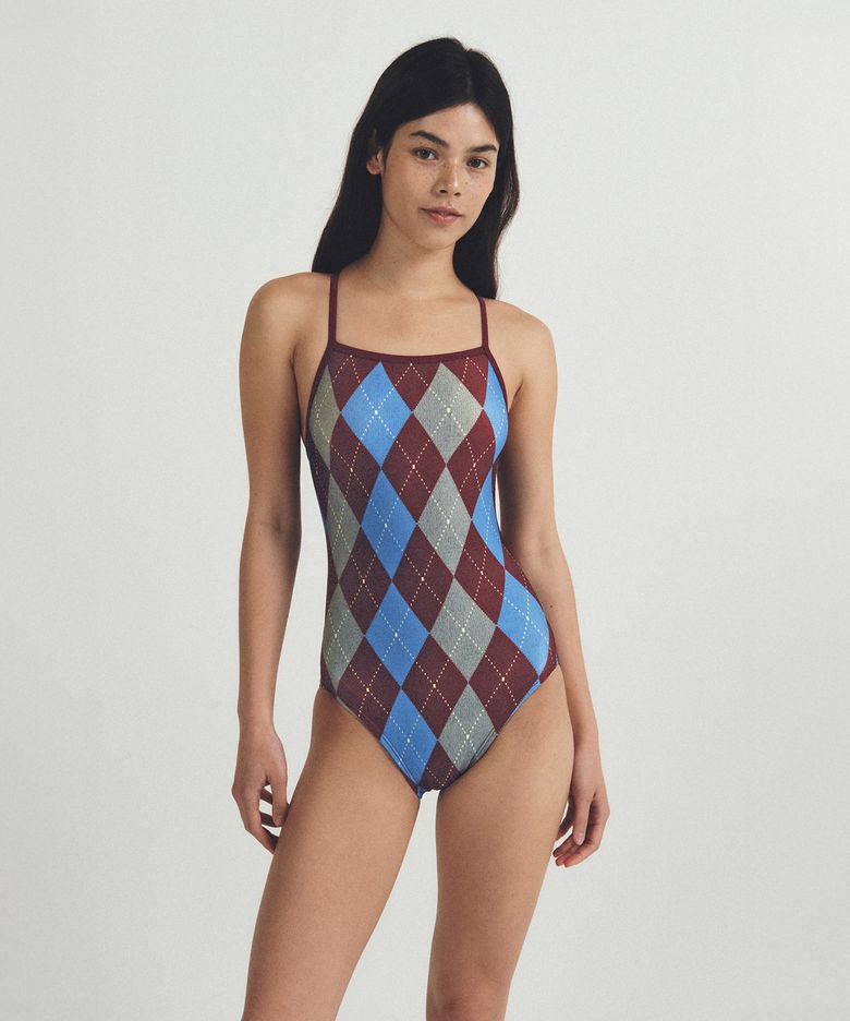 Velvet Argyle - Velvety Rouge