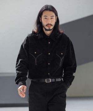 웨스턴 코듀로이 더블 포켓 셔츠 2컬러