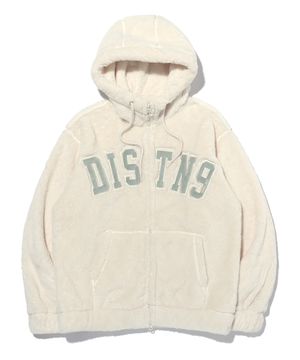 아플리케 플러피얀 후드집업 LP4TU890_IVORY