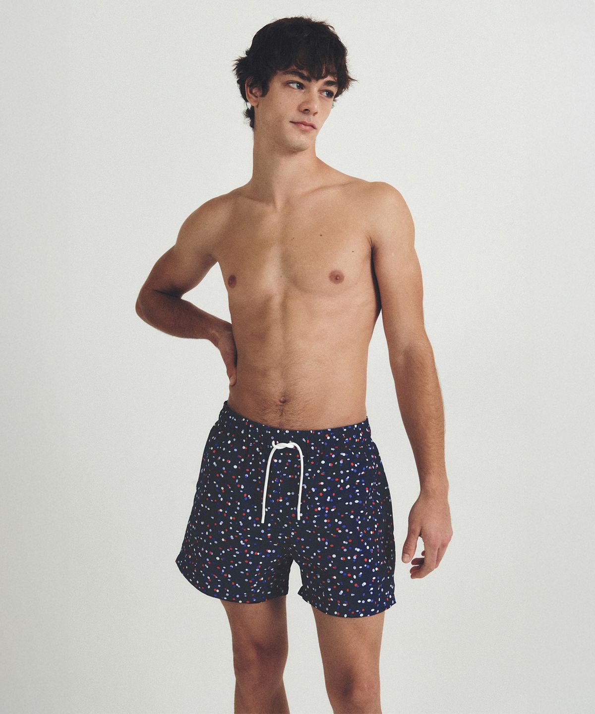 딜라잇풀(DELIGHTPOOL) Grumpy Dot Swim Trunks - Midnight Pop