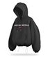 스포츠 스트링 오버핏 후드 - 블랙