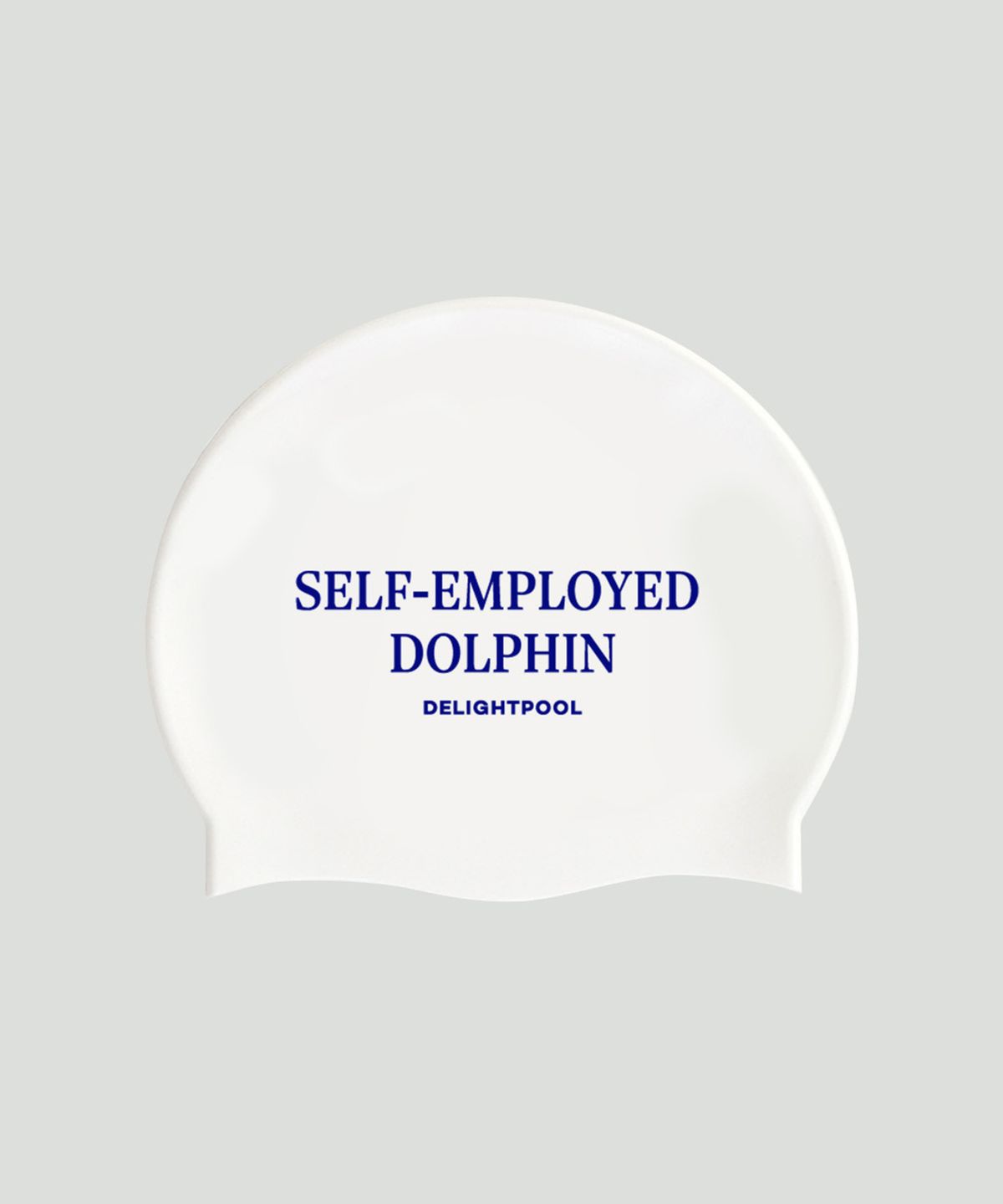 딜라잇풀(DELIGHTPOOL) Self employed dolphin Swim Cap - White