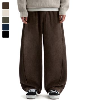 코듀로이 커브드 와이드 팬츠 ( 6Color )