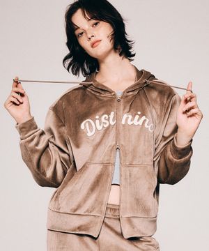 아플리케 자수 코듀로이 후드집업 LP9TF944_BEIGE