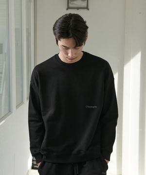 X-RIB 스웻맨투맨 (Black)
