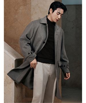 25FW 캐시미어 울 블렌드 발마칸 코트 토프