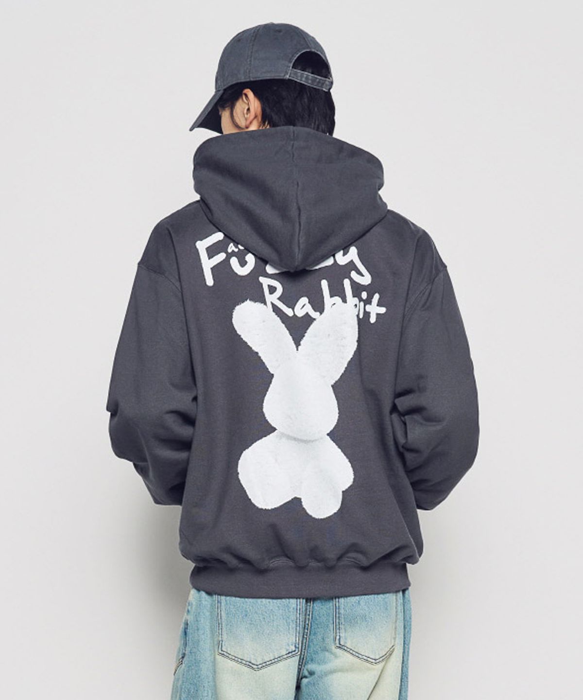 아크메드라비(ACME DE LA VIE) DOODLE FUZZY RABBIT HOODIE (2COLOR)