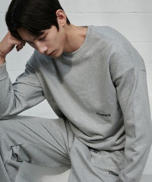 X-RIB 스웻맨투맨 (Melange Grey)