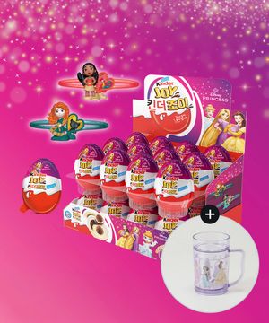 페레로 킨더조이 디즈니 프린세스 T-1 24개입+디즈니워터컵증정