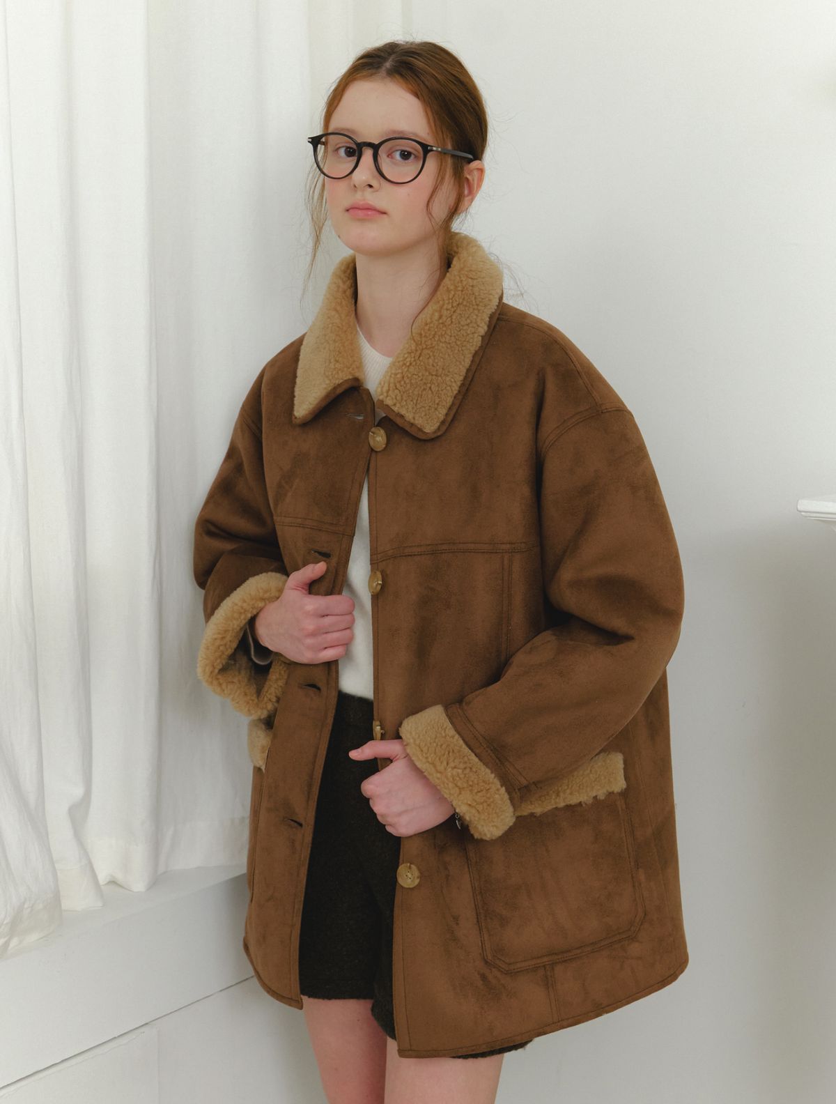 클루니(CLUNY) Alpine Suede Half Mustang - brown