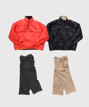 [패키지] ROCK 오버사이즈  리버시블 방수 패딩 + SMITH 코듀로이 기모 팬츠 주니어세트