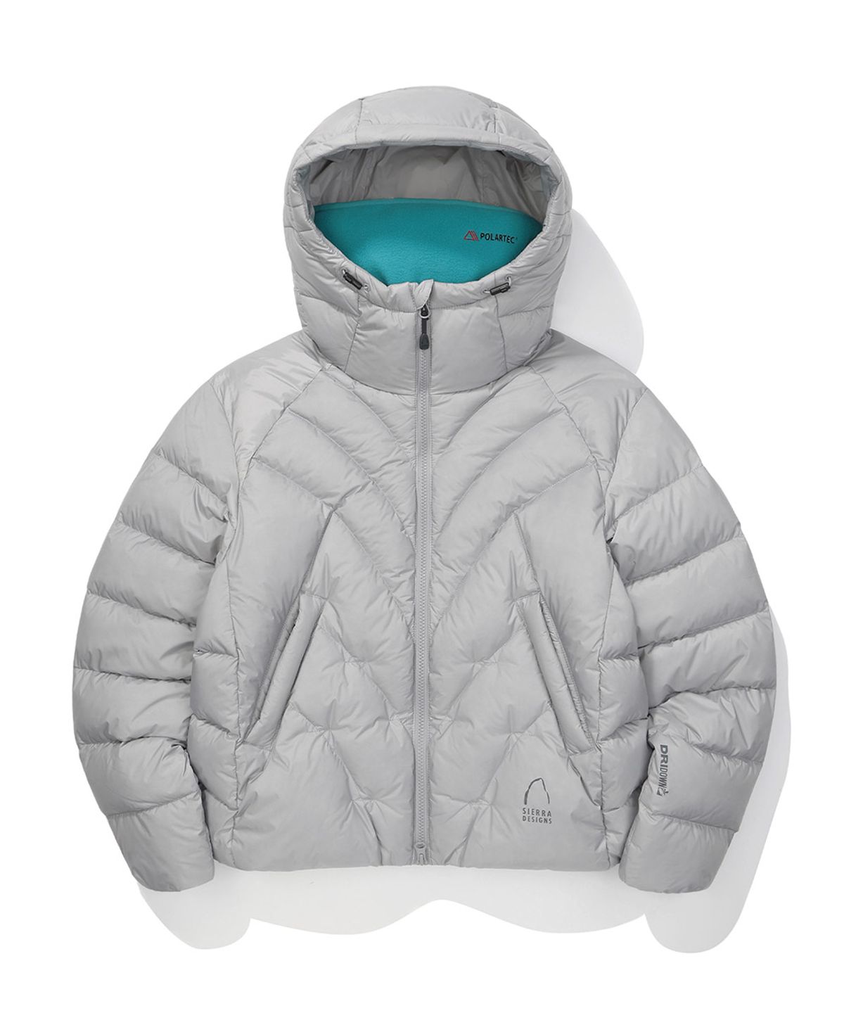 시에라디자인(SIERRA DESIGNS) W) 칼(CAL) 구스다운 후드자켓 LIGHT GREY