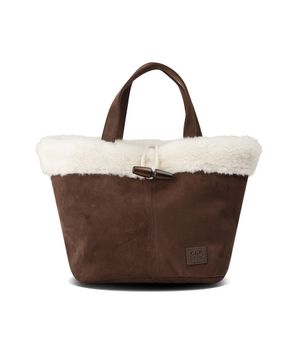 FAUX 스웨이드 시어링 토트백_초코 브라운