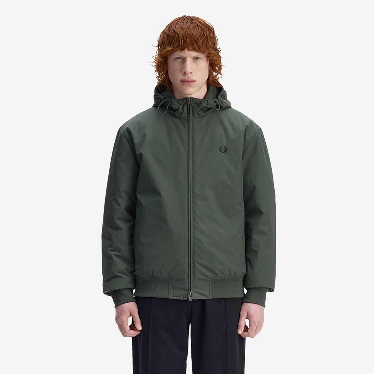 프레드페리(FRED PERRY) [Sport] 후디드 브렌댐 재킷 - 코트 그린 AFPM253J304-X89
