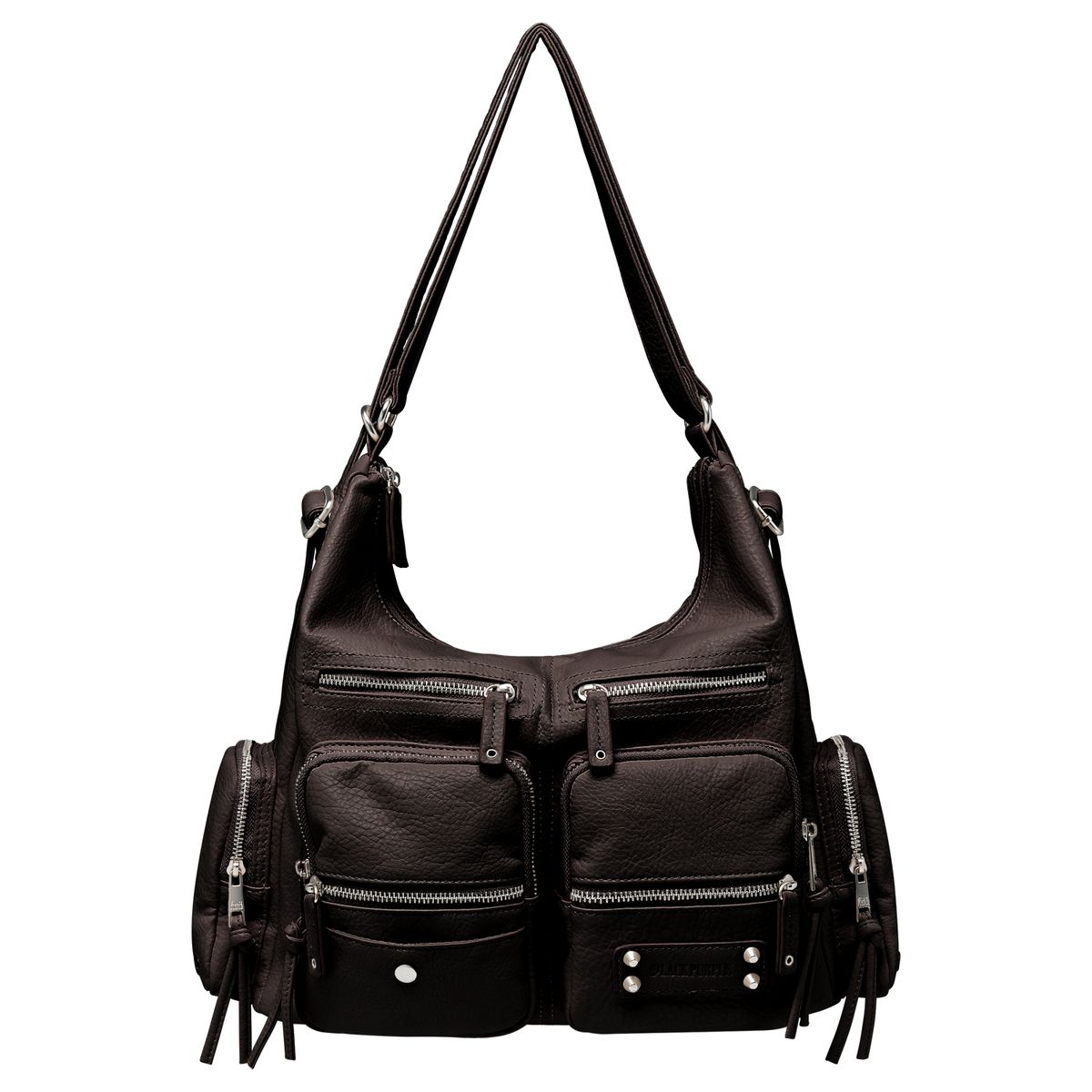 블랙 퍼플(BLACK PURPLE) 레토 멀티 카고 백 Leto Multi Cargo Bag _Brown
