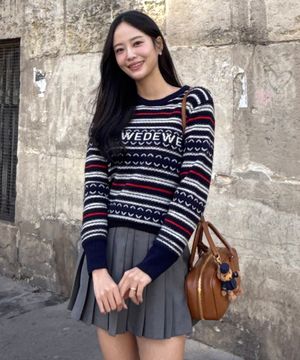 스트라이프 니트 (2 컬러)