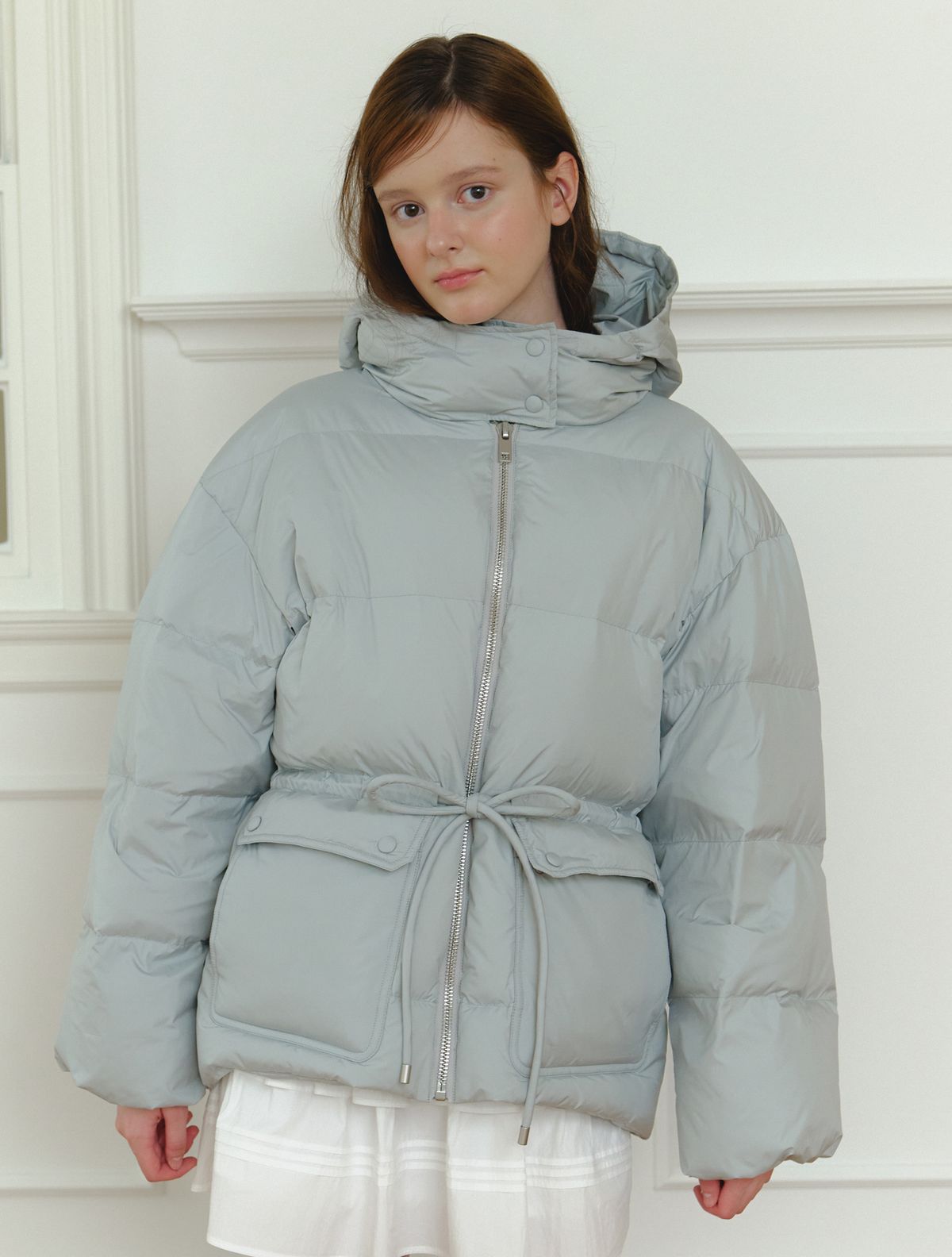 클루니(CLUNY) Cloud hooded puffer duck down padding - sora