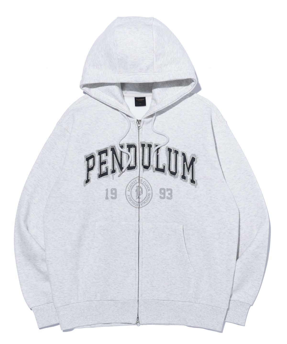 펜듈럼(PENDULUM) 써클 아치로고 후드집업 LP4TU886_OATMEAL
