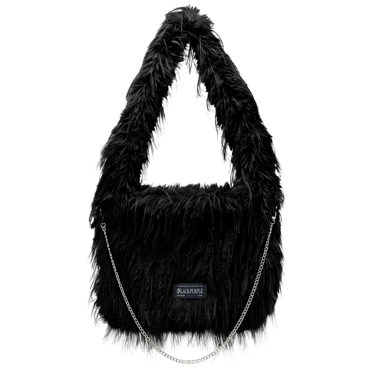 블랙 퍼플(BLACK PURPLE) 벨버백 Velvur Bag_Black