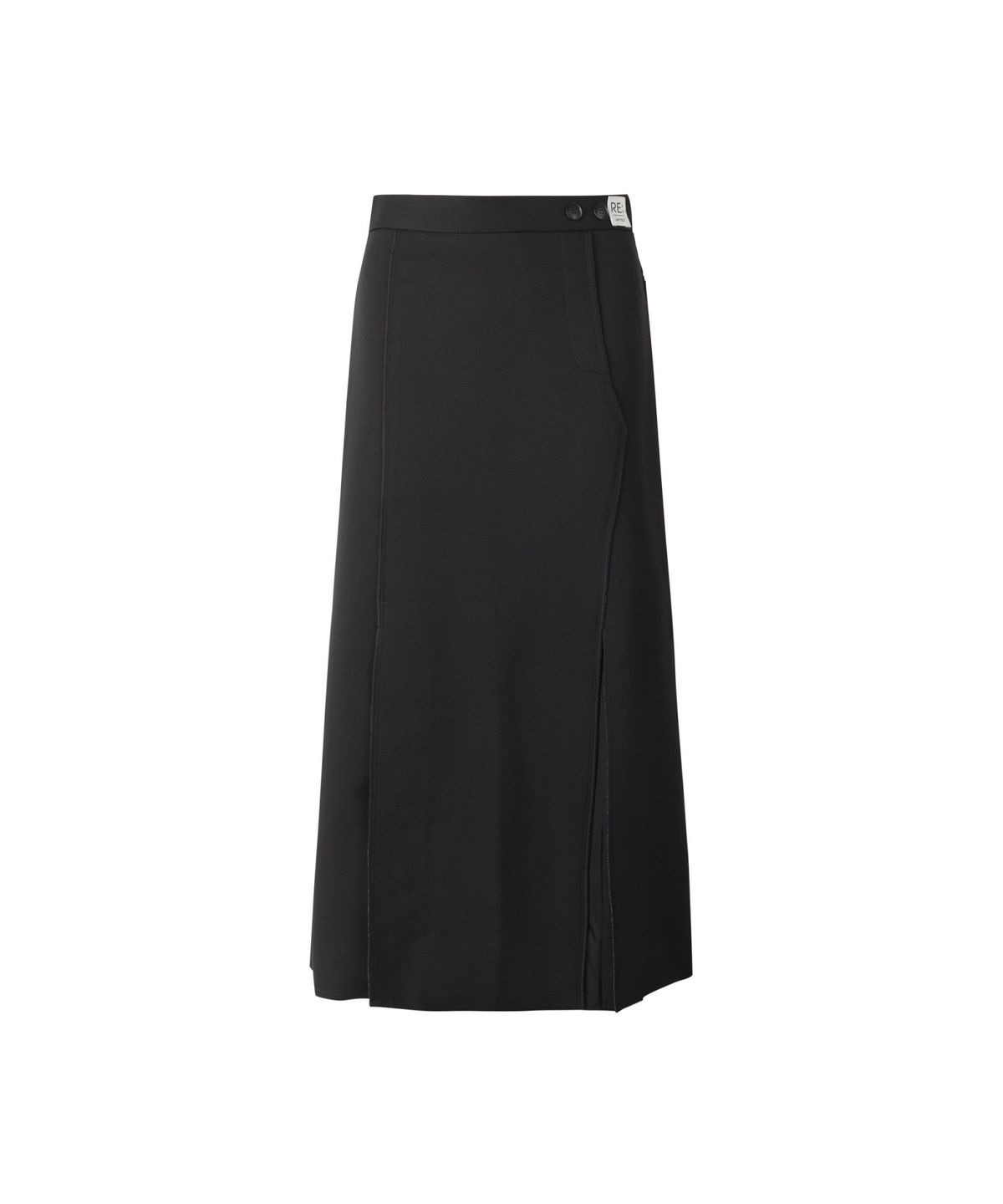 래코드(RECODE) Bold Pleats Detail Skirt RQKAW25535BKX