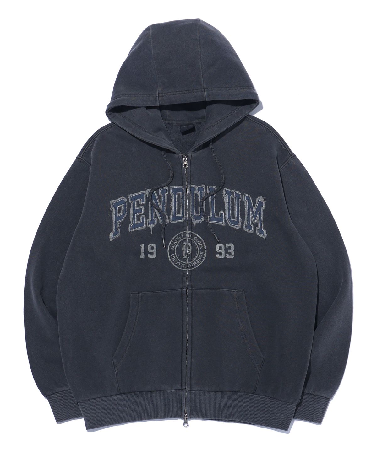 펜듈럼(PENDULUM) 써클 아치로고 후드집업 LP4TU886_CHARCOAL
