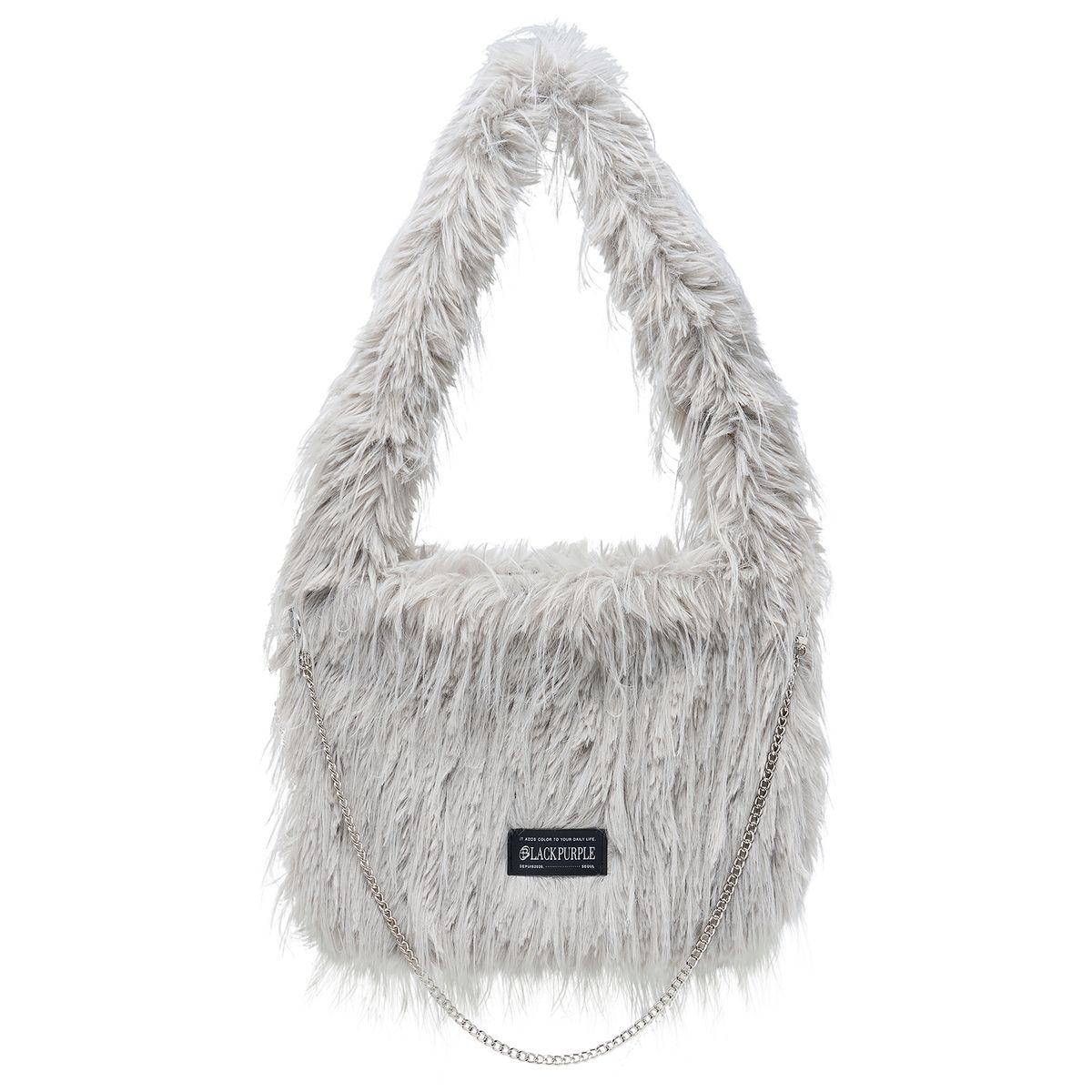 블랙 퍼플(BLACK PURPLE) 벨버백 Velvur Bag_Gray