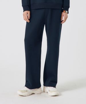 남녀공용 쿠션지 세미와이드 팬츠[딥 블루]_HF4TP082