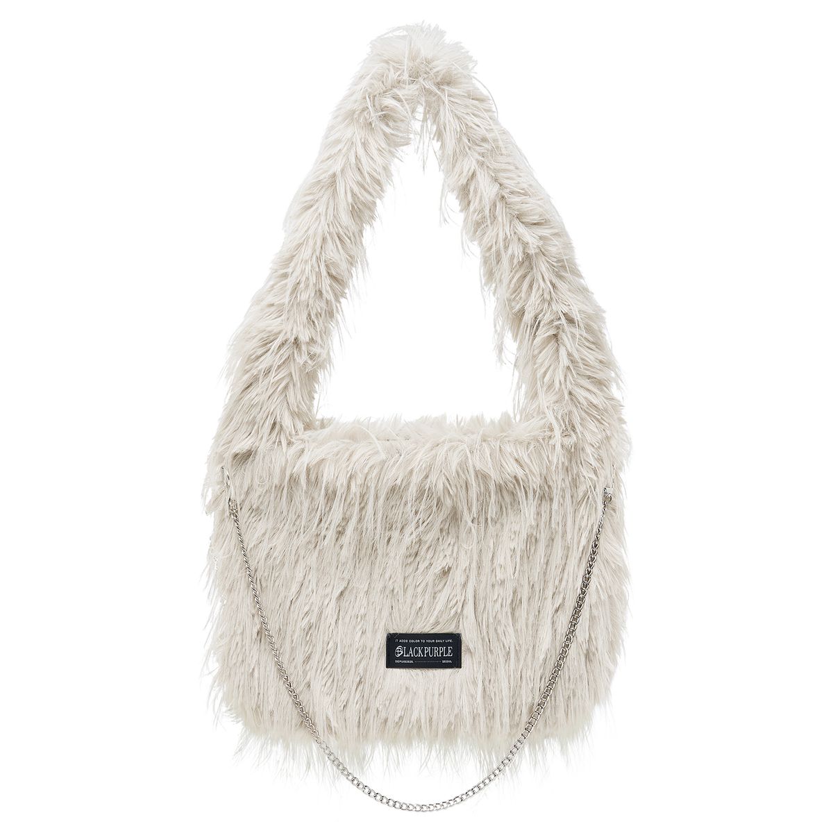 블랙 퍼플(BLACK PURPLE) 벨버백 Velvur Bag_ Beige