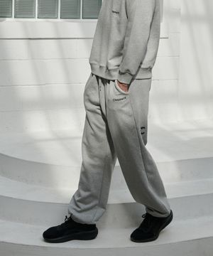 오르빗 로고 스웻 조거팬츠 (Melange Grey)