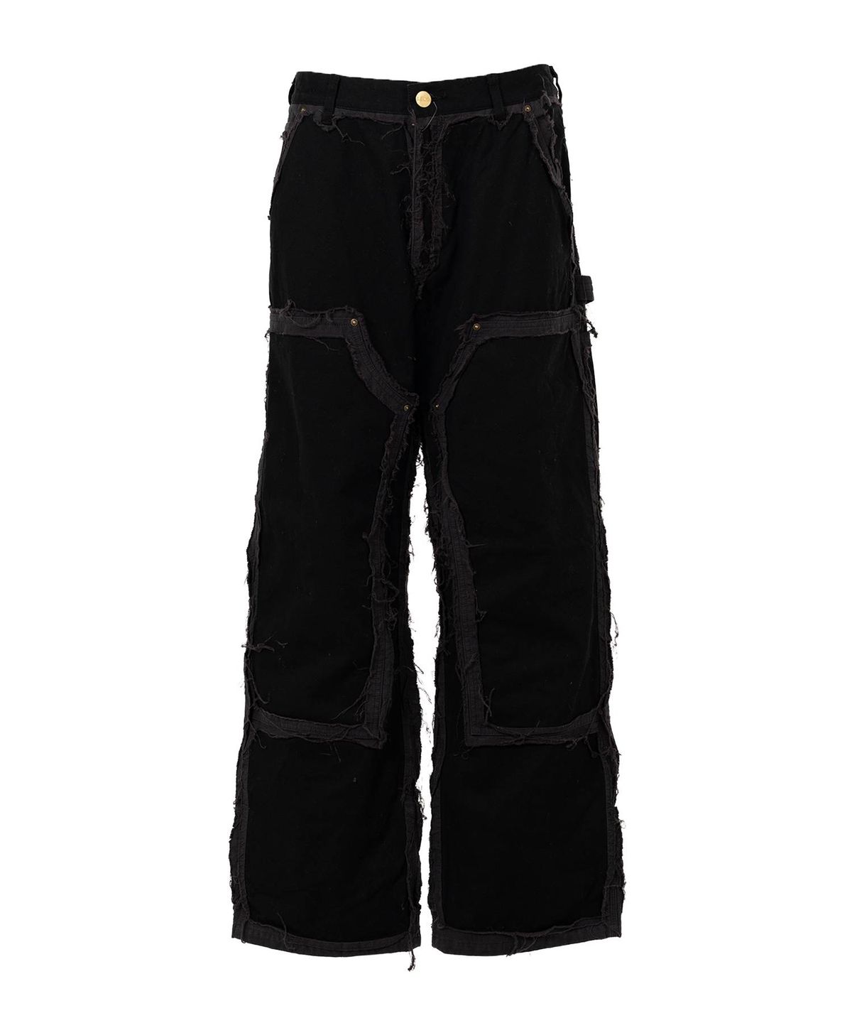 카미야(KAMIYA) blackmeans × KAMIYA Deconstructed Painter Pants - BLACK