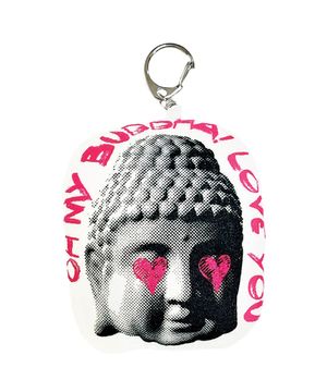 핑크하트 붓다 쿠션 키링