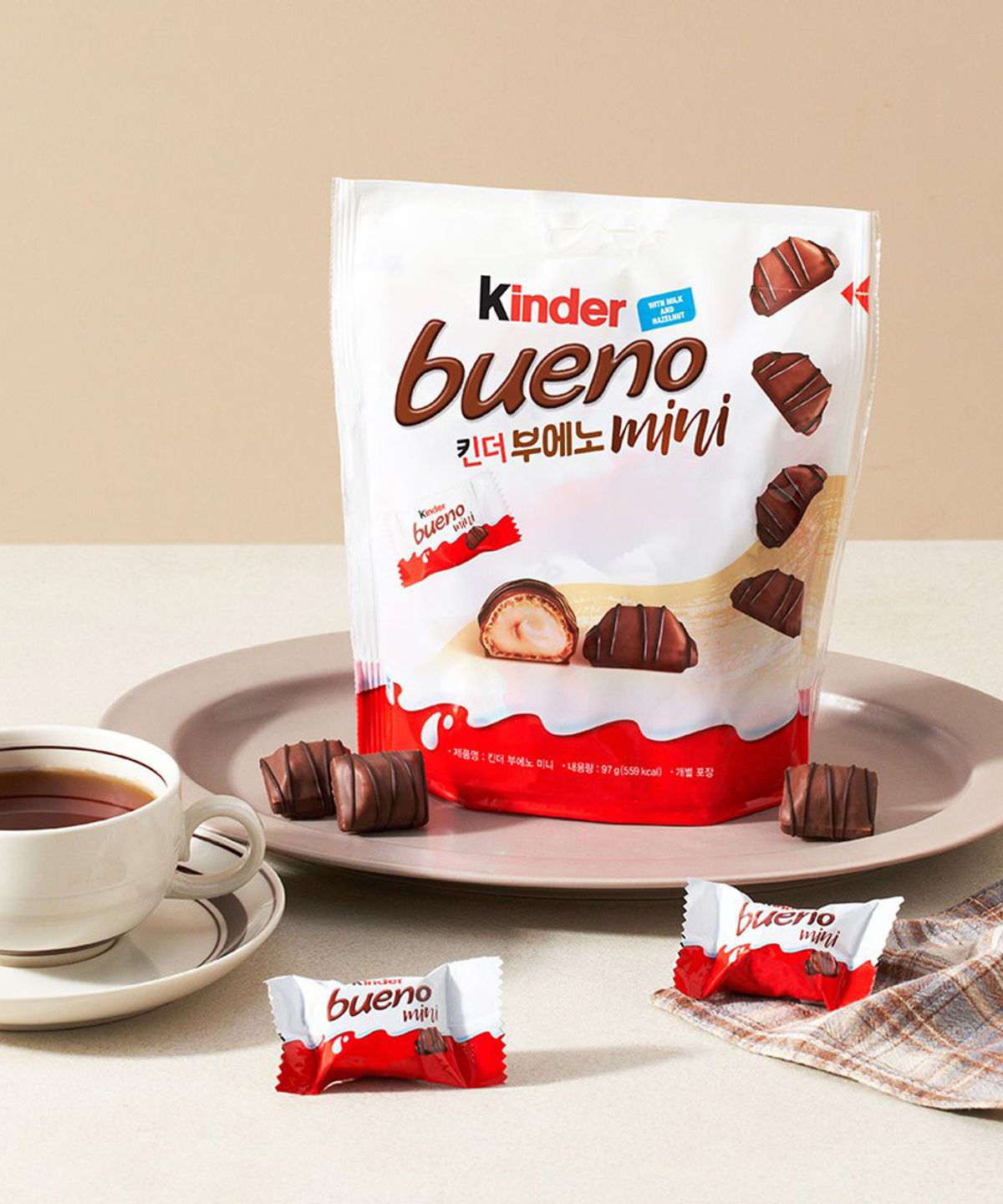 페레로(FERRERO) 킨더 부에노 미니 4봉 (각 18개입, 총 72개입)