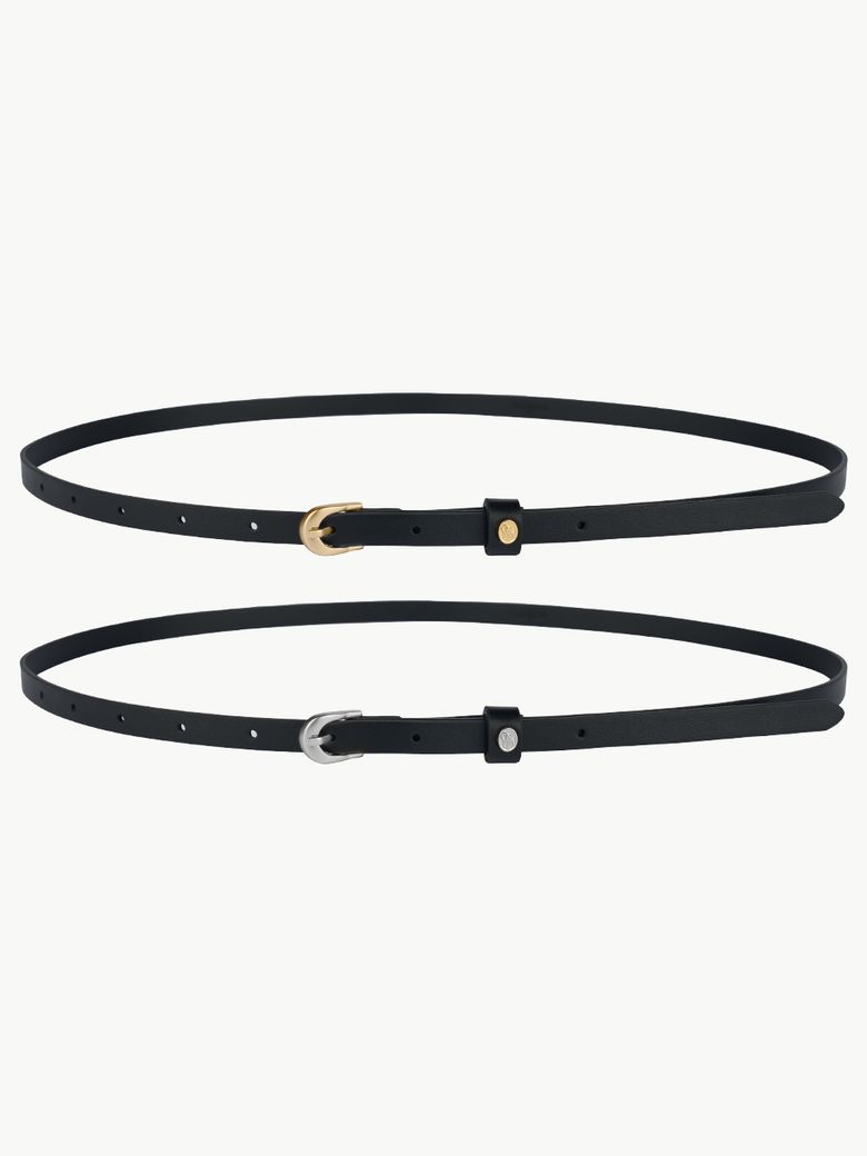 [ESSENTIAL] soft buckle 10mm belt_oval button BT004