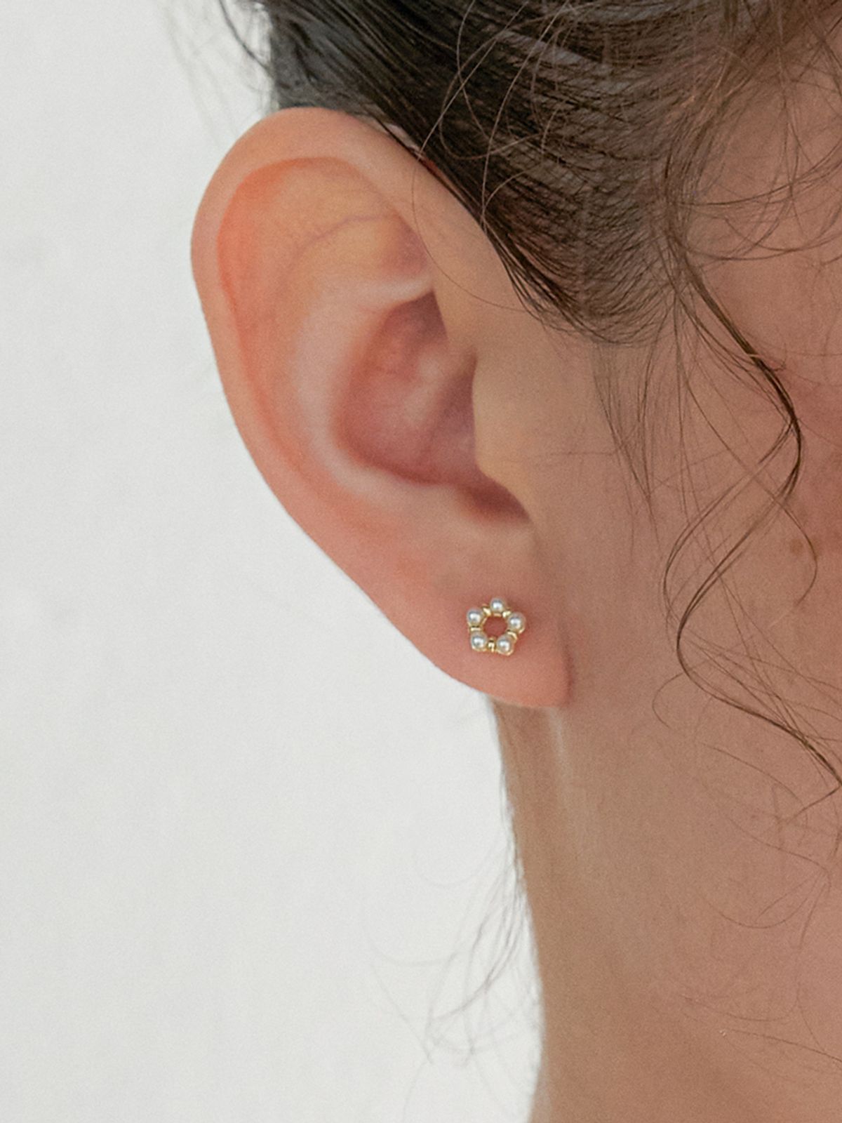 오블라(OVLA) (SILVER 925) five pearls mini earring JE066