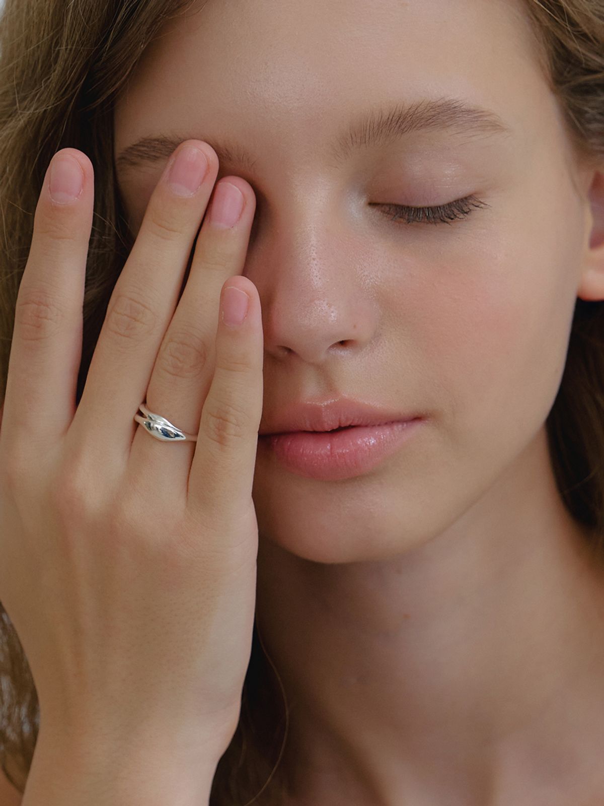 오블라(OVLA) texture daily line ring_2color JR008