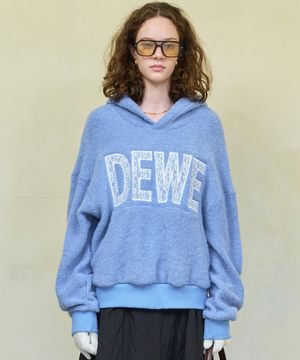 듀이 후디 니트_블루