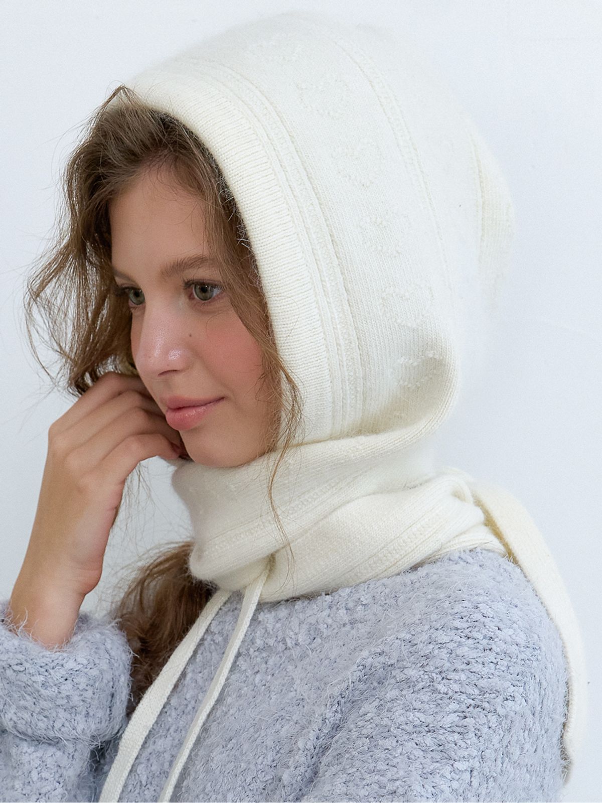 오블라(OVLA) (선물포장) heart chain muffler balaclava_3color BA007