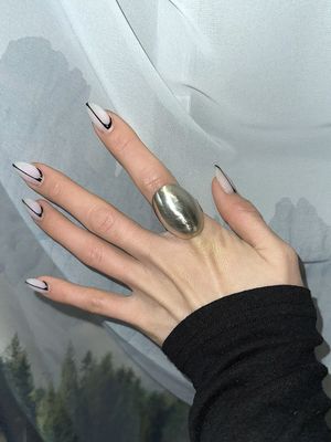 [925실버] 마루이 볼드 매트 링