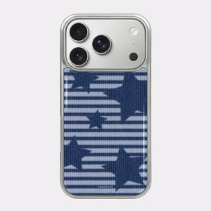 (+맥세이프) 미드나잇스트라이프 실버 에폭시범퍼 케이스 (5colors) - 아이폰/갤럭시