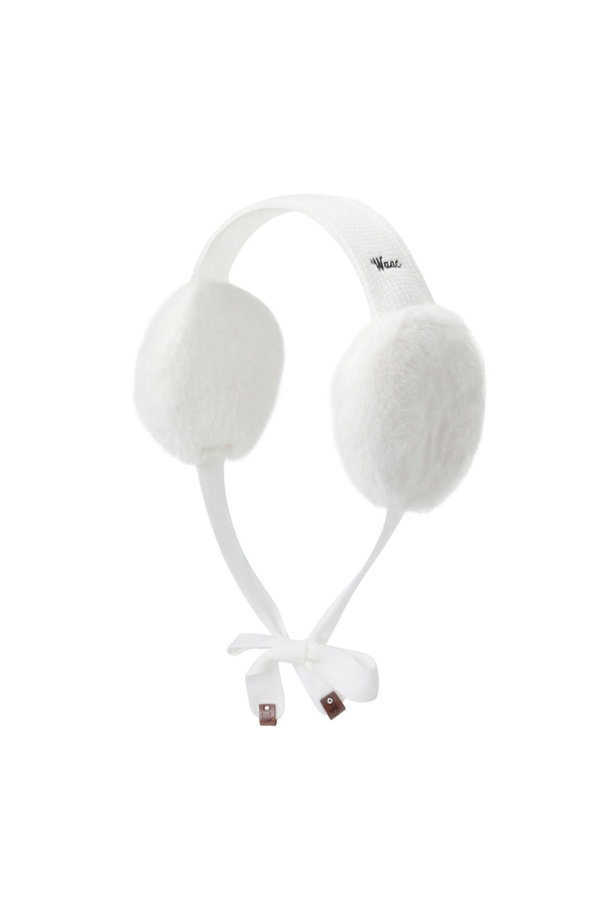 왁(WAAC) Women Ribbon Fur Ear Warmer WGGJX25775WHX
