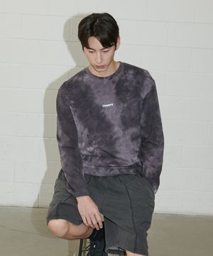 오버핏 타이다이 롱 슬리브