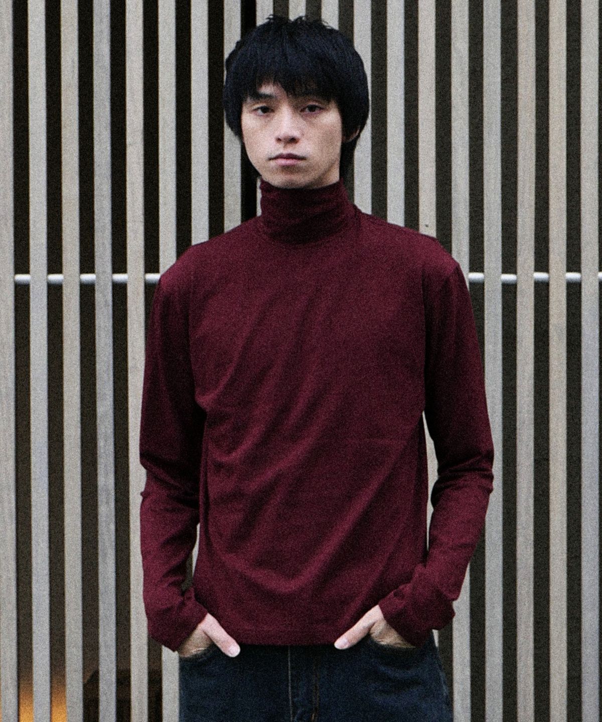 다이브인(DIVEIN) UNIFORM TURTLE NECK V2 (BURGUNDY)