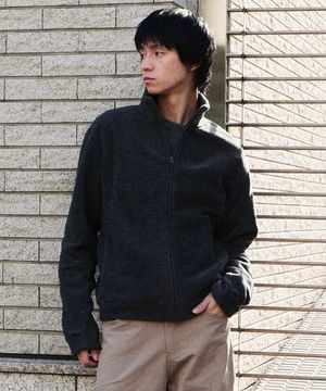 UNIFORM FLEECE ZIP-UP JERSEY (CHARCOAL)