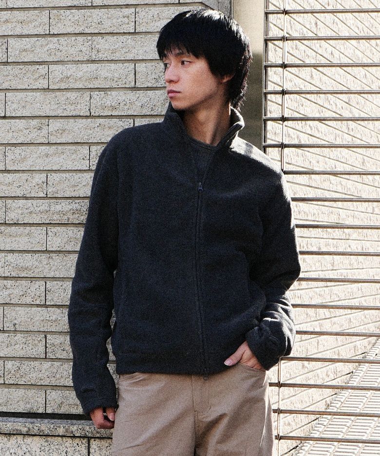 UNIFORM FLEECE ZIP-UP JERSEY (CHARCOAL)
