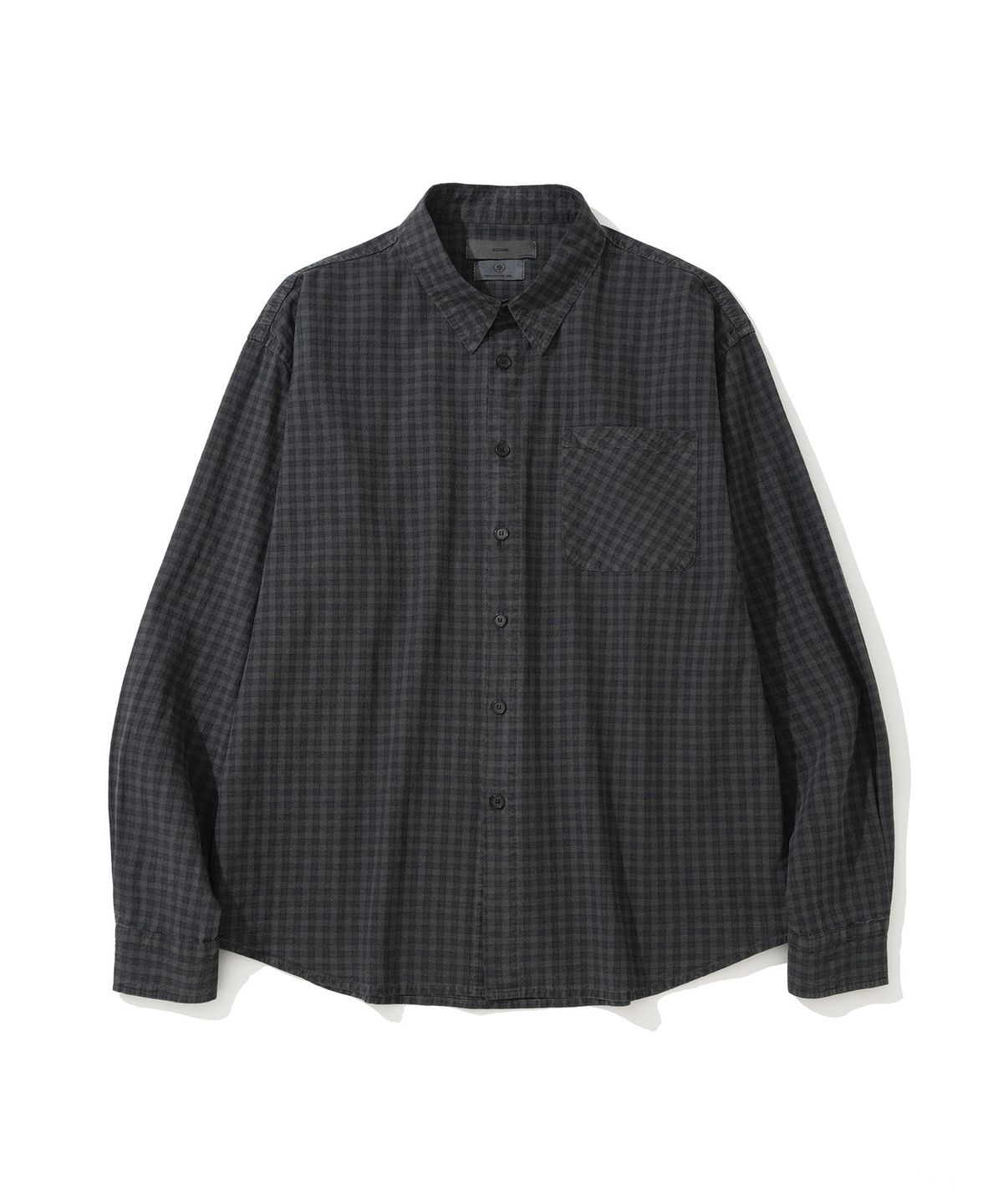 시도(SIIIIDO) VITO VINTAGE GARMENT DYED CHECK SHIRT #1