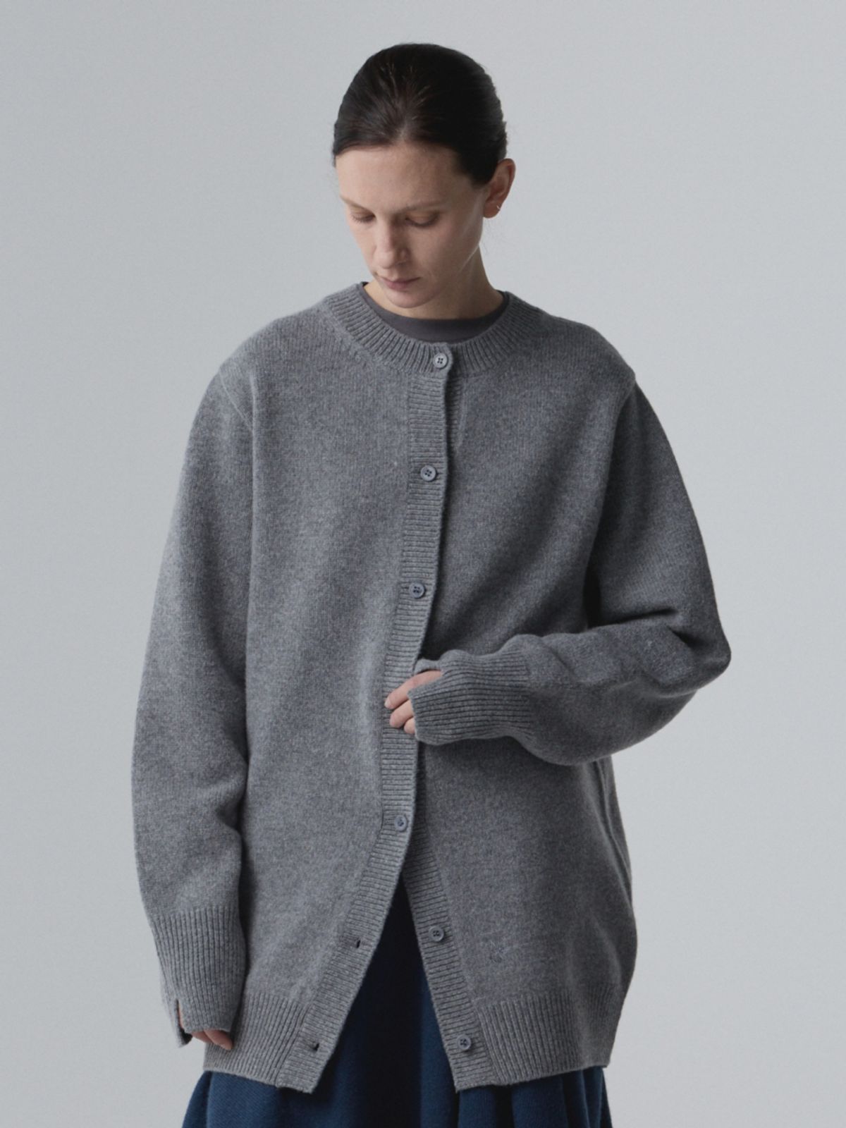 아코크(ACOC) Doubleway Cardigan_Gray
