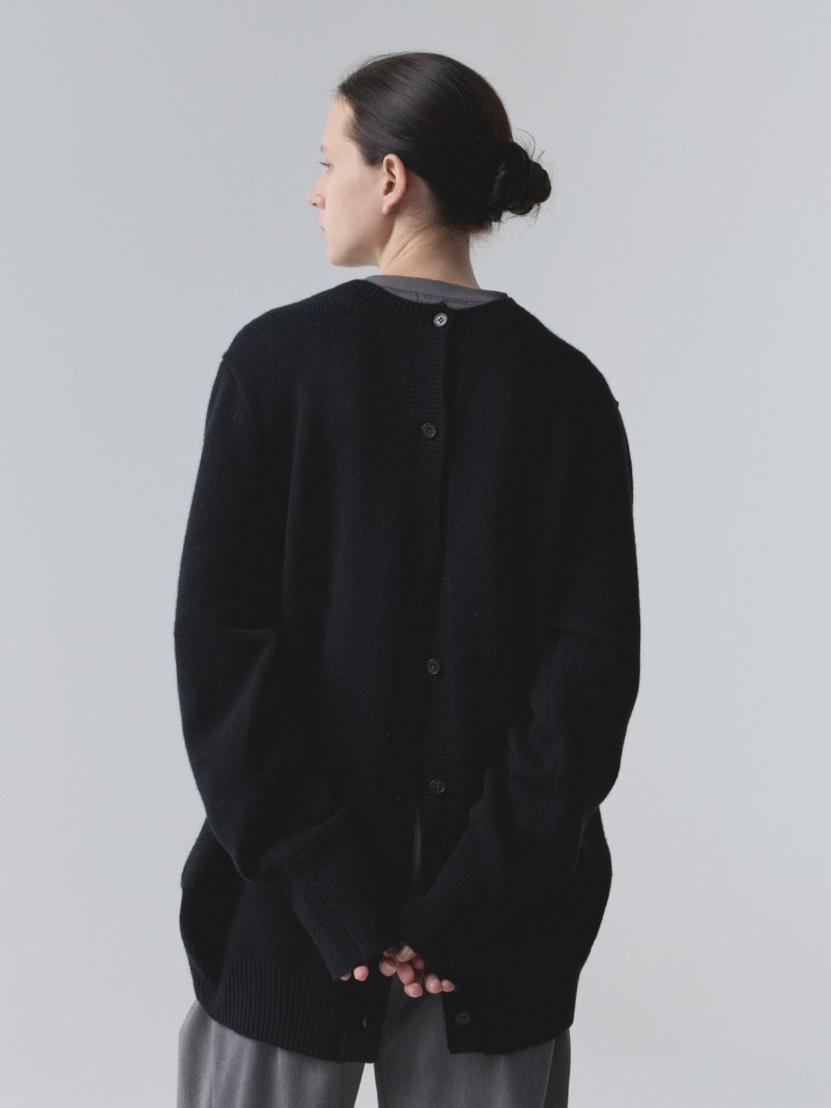 아코크(ACOC) Doubleway Cardigan_Black